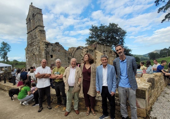 De izquierda a derecha, Javier Marcos, Manuel Varela, Miguel Rodrigáñez, Celestina Losada, Ramón Cuesta y Domingo de la Lastra.