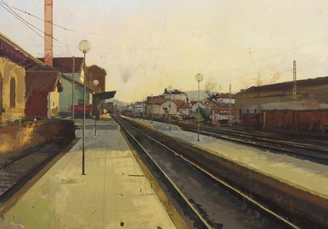 'Estación' (1997). Óleo sobre lienzo/tabla.