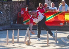 Lolo Lavid, ayer durante la final de Santillana.