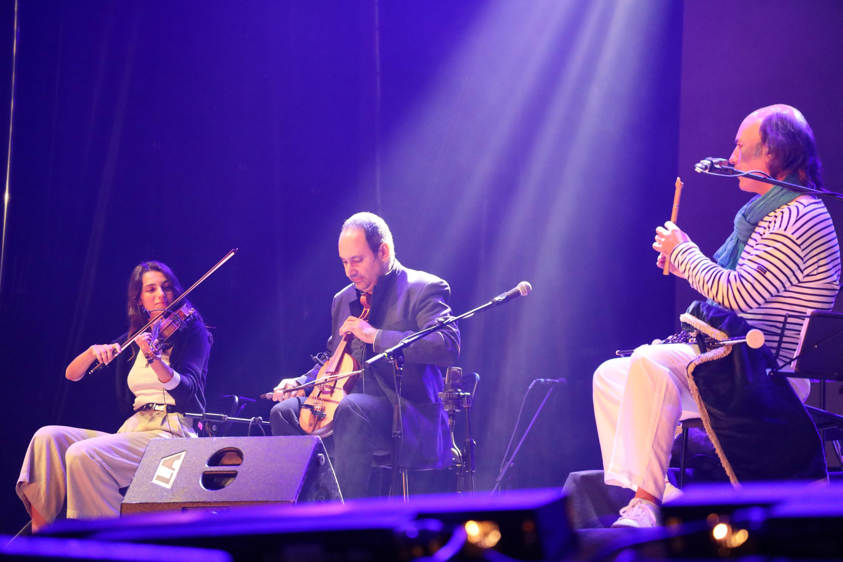 María Sánchez, Esteban Bolado y Carlos Núñez