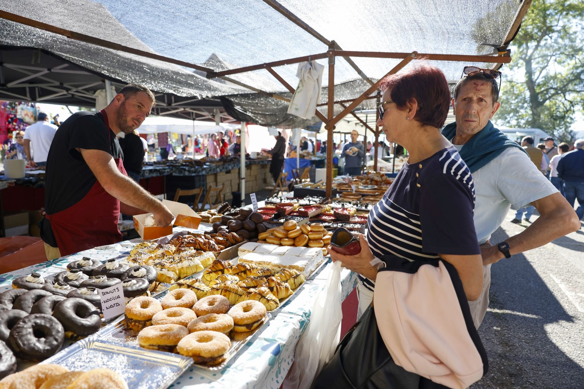 Las rosquillas fueron algunos de los productos que más se vendieron.