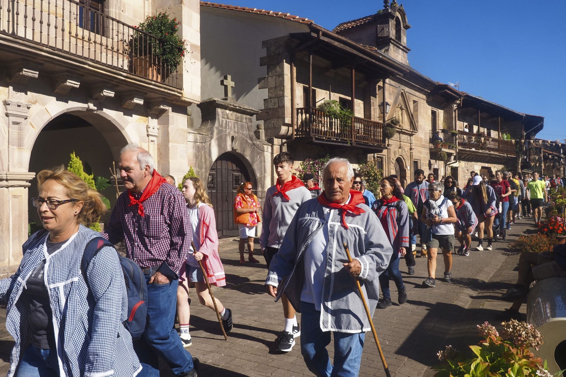 Gente de todas las edades se animó a participar en la fiesta de San Cipriano