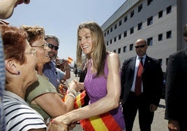 La princesa Letizia inauguró en julio de 2010 el centro de acogida que lleva su nombre, ubicado en Cadina.