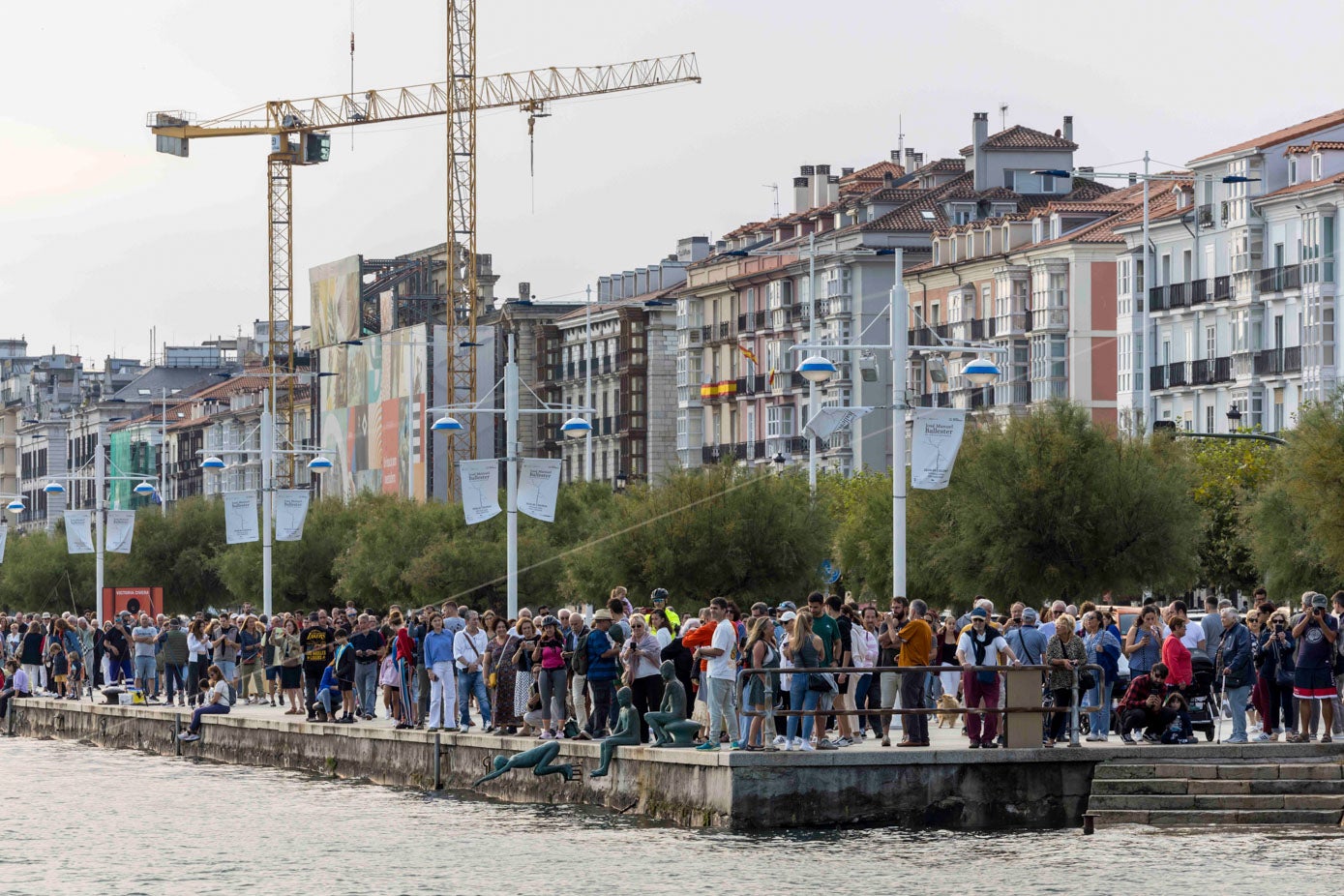 Lleno total en la costa de Santander.