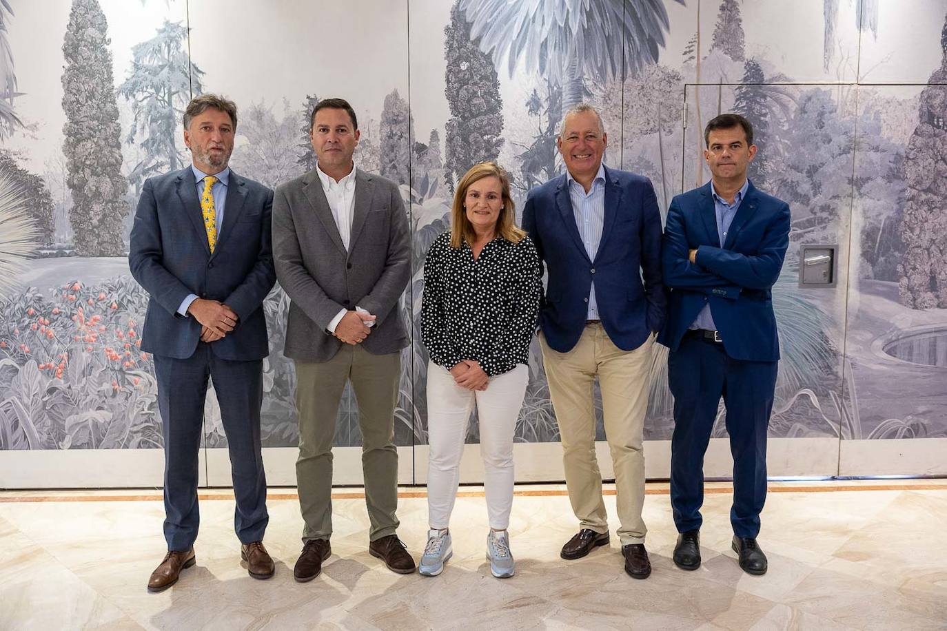 Cristóbal Palacio, Ovidio Abascal, Yolanda García, Diego Lainz y David Cantareno.