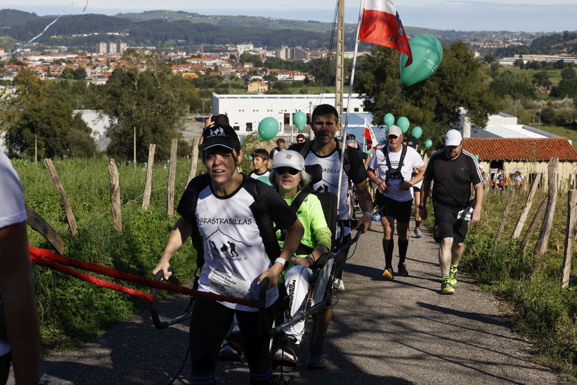 Uno de los momentos de la subida al monte.