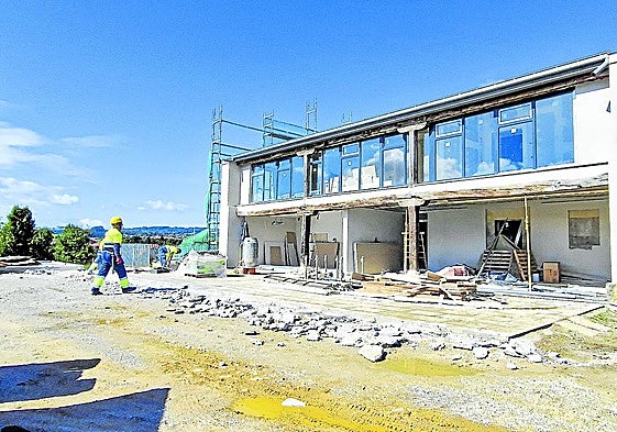 La guardería municipal de Reocín, estado actual de las obras.