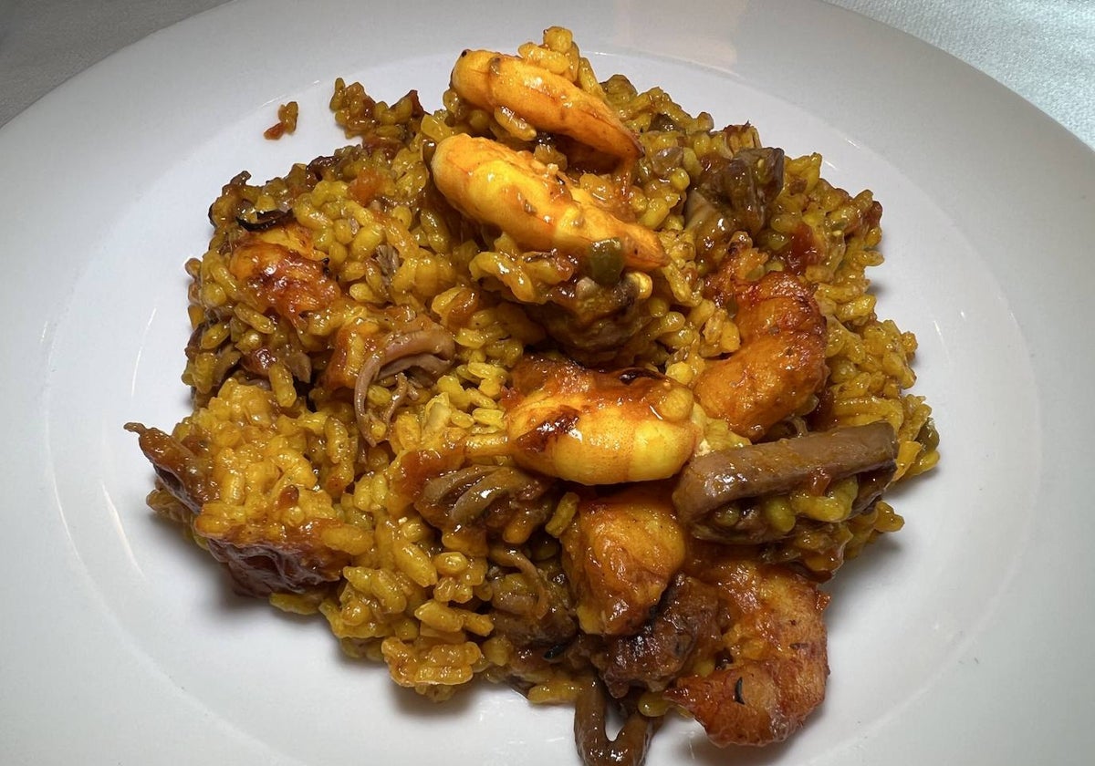 Arroz marinero, del señorito.