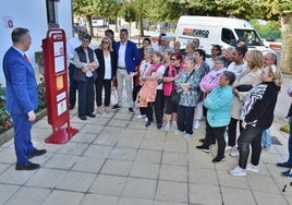 Inauguración del primer tótem de cardioprotección de Cantabria.