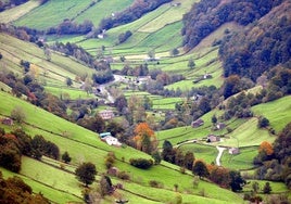 Paraje pasiego en Vega de Pas.