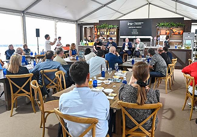El Foro de las Tabernas, novedad este año. Aduriz, Sacha, Lana y Suárez de Lezo.