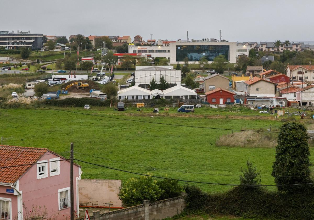 Área de la Bajada del Caleruco donde se unificarán una decena de parcelas para, posteriormente, levantar edificios.