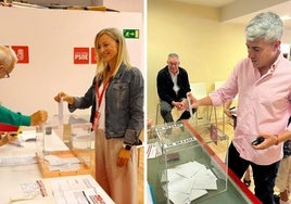 Susana Herrán y Pablo Zuloaga han votado por la mañana.