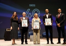 Mónica Revilla, Roberto Media, González Revuelta, López Estrada y MIguel Montañés.