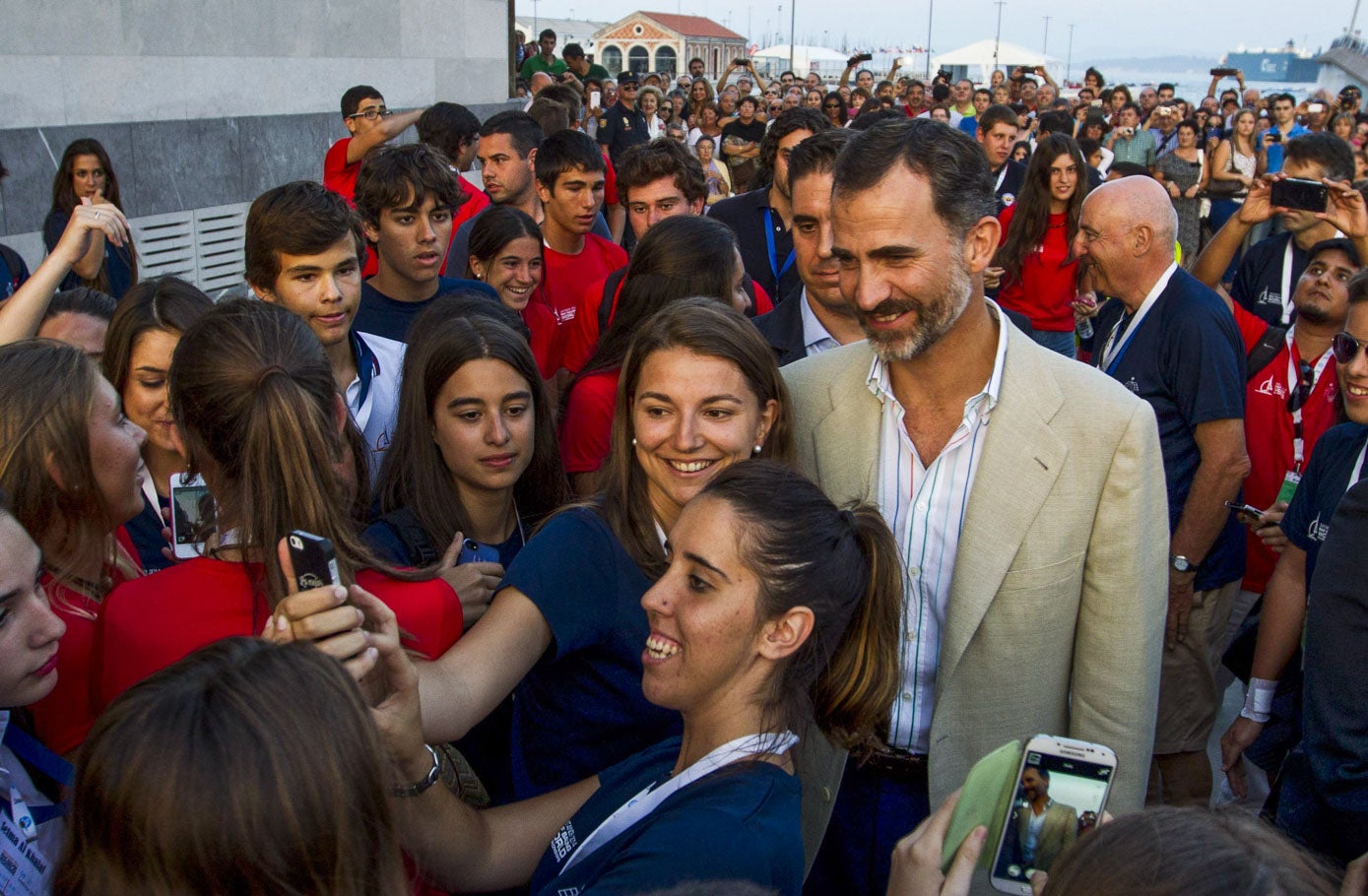 El rey Felipe VI visitó las instalaciones del CEAR durante el Mundial de 2014.