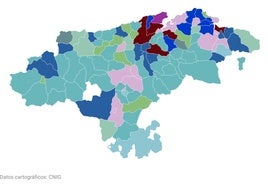 Gráfico por municipios que indica la recaudación por residuos en 2022.