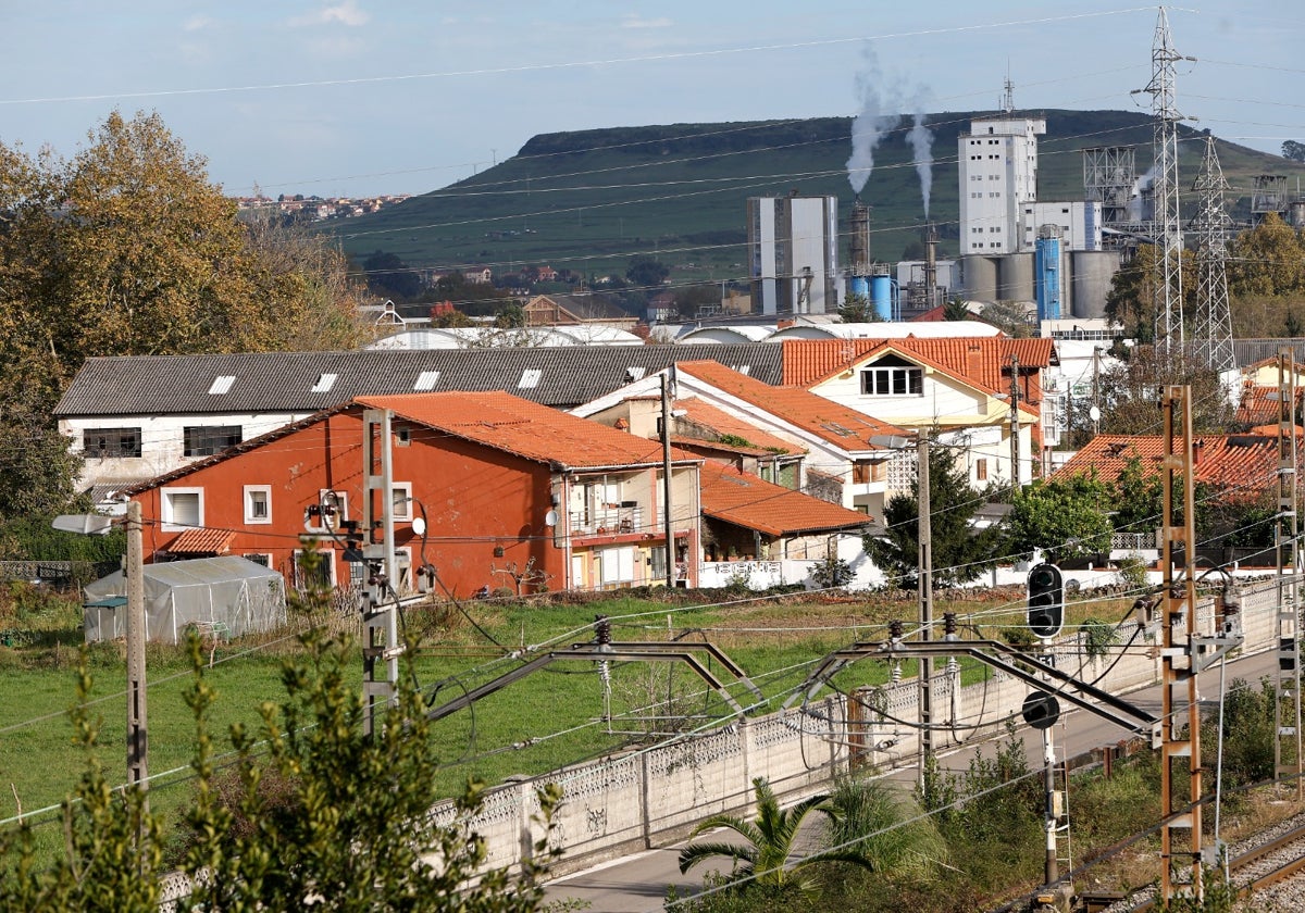 Barrio del Agua de Barreda, donde se escucharon disparos este domingo por la noche, según vecinos del pueblo.