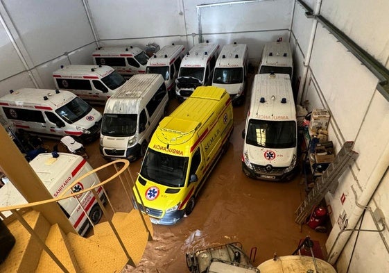 Nave de Diavida en Picanya, donde el agua superó el metro de altura.