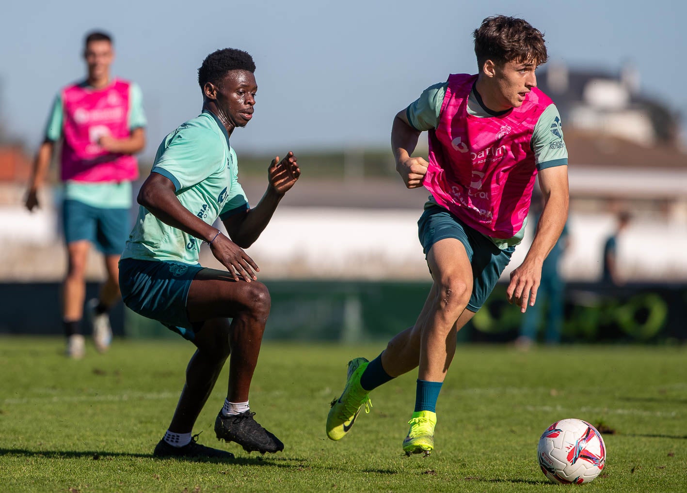 Maguette destacó en el entrenamiento.