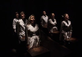 Escena de 'Buenos DíasSeñoritaLelia' del Grupo Laboratorio de Teatro El Rayo Misterioso, colectivo argentino que recala en la Muestra.