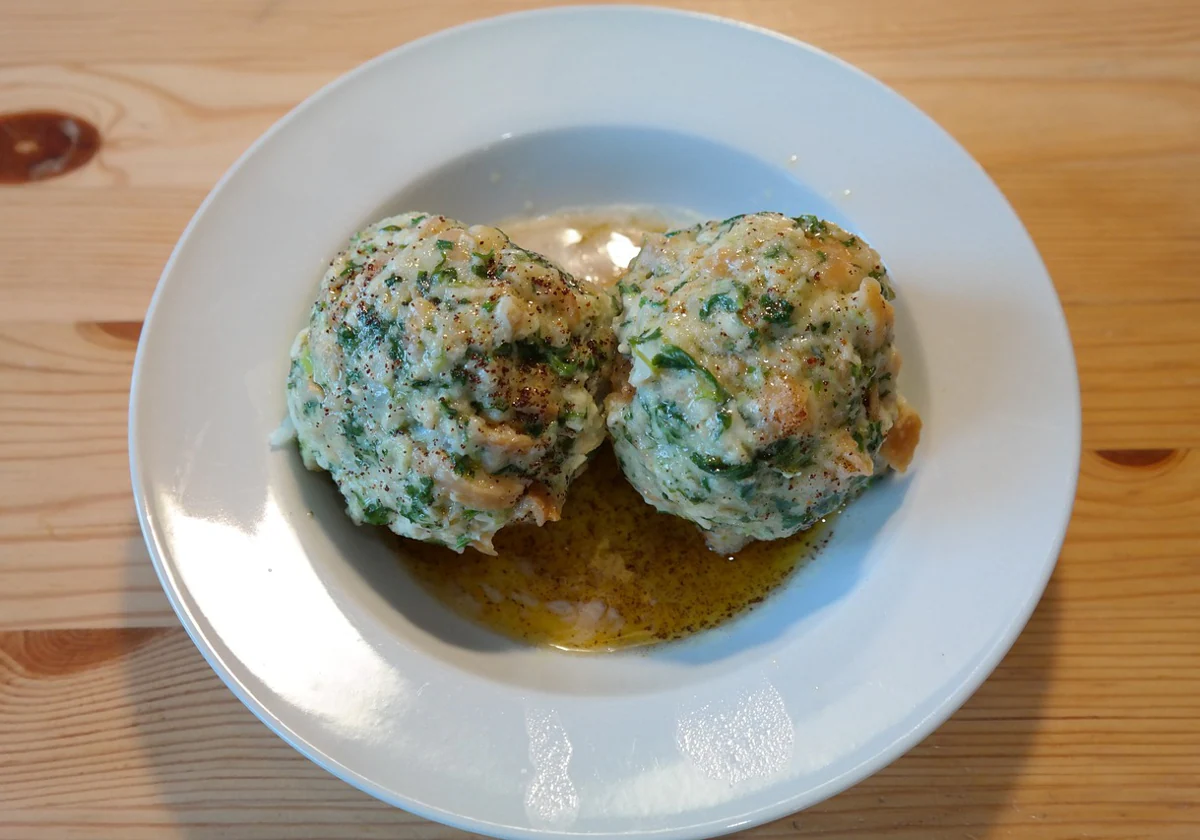 Albondigas de espinacas, una opción muy saludable.