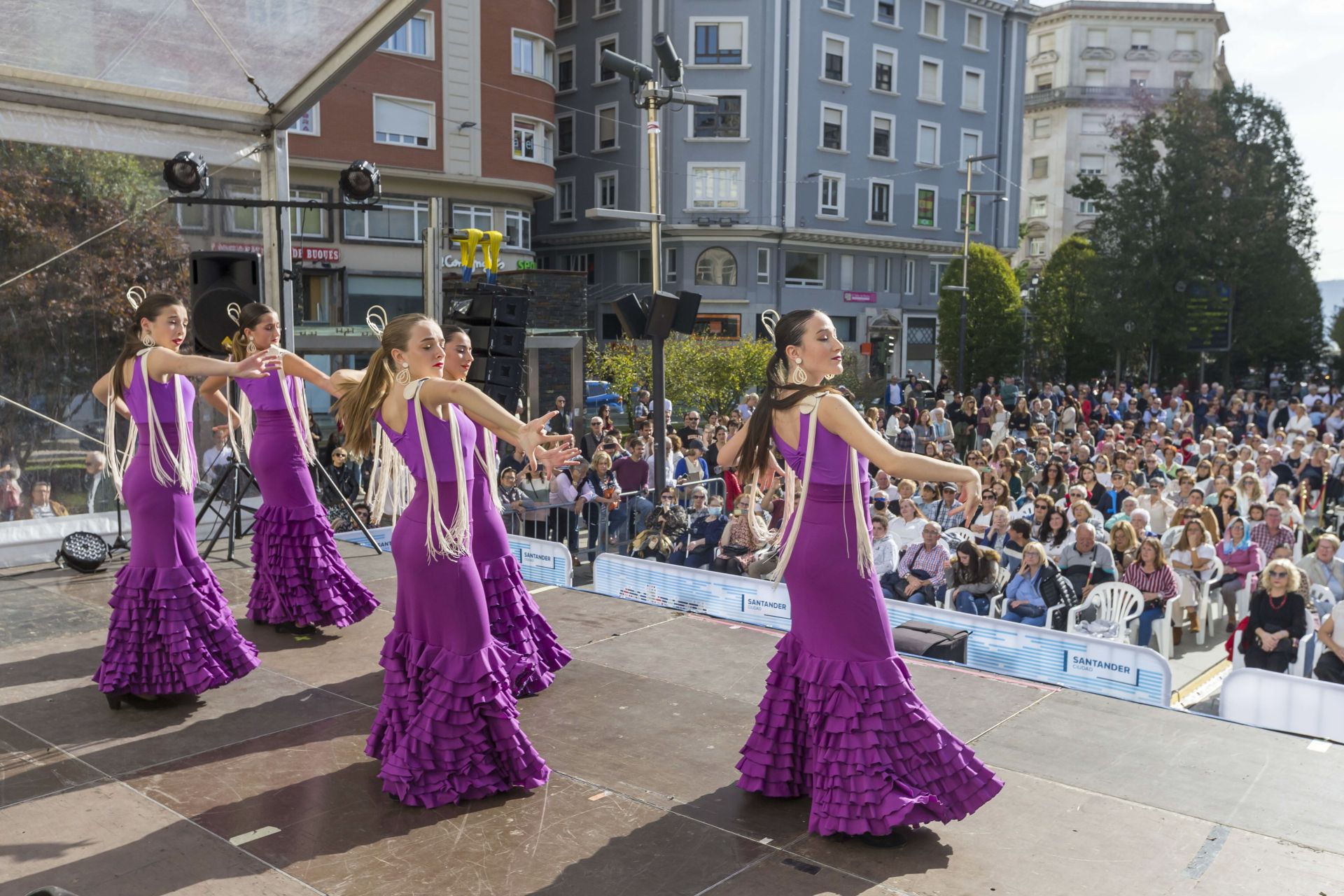 Imagen de archivo del Día del Flamenco en la plaza del Ayuntamiento