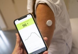 Sensor de glucosa, clave para controlar la diabetes.