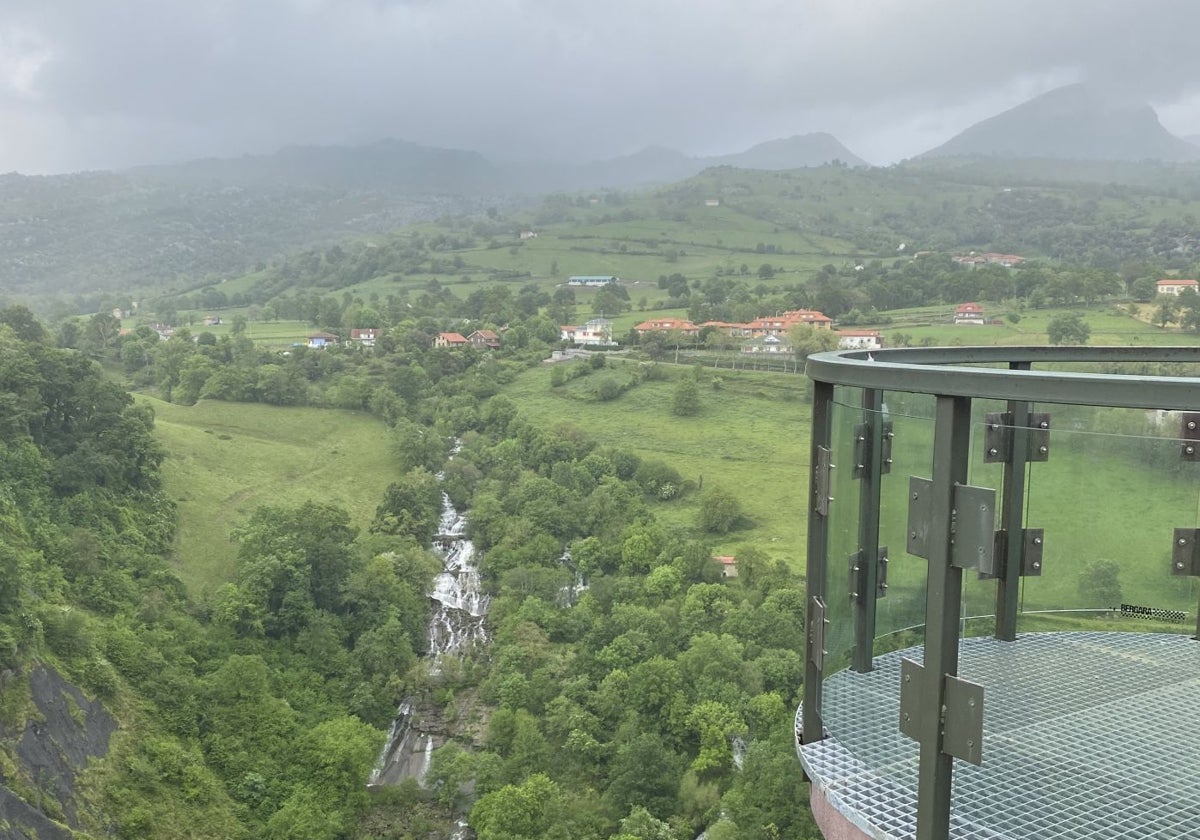 Mirador de La Gándara desde donde partirá la tirolina.