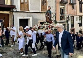 Llegada de la procesión a la Iglesia de Santa María de la Asunción.