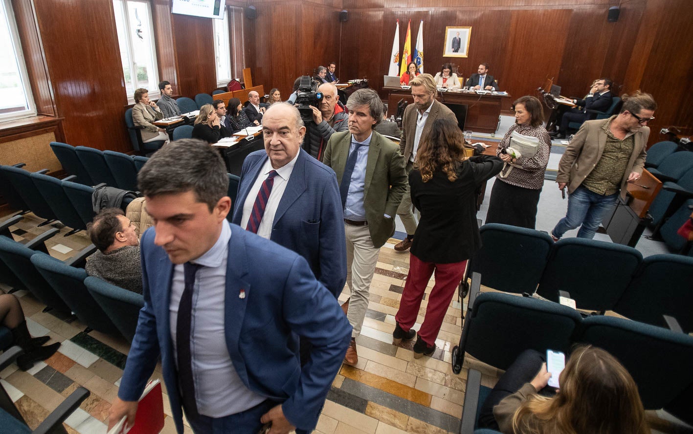 Así ha sido la desbandada de los ediles en el pleno de Presupuestos