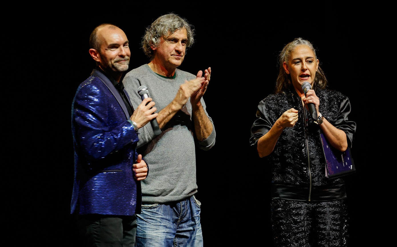 José Luis Callejo, Pedro Calderón y Leticia Mena.