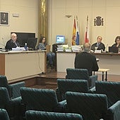 El exconcejal Salvador Hierro, durante su testifical en la cuarta sesión del juicio celebrada este jueves.