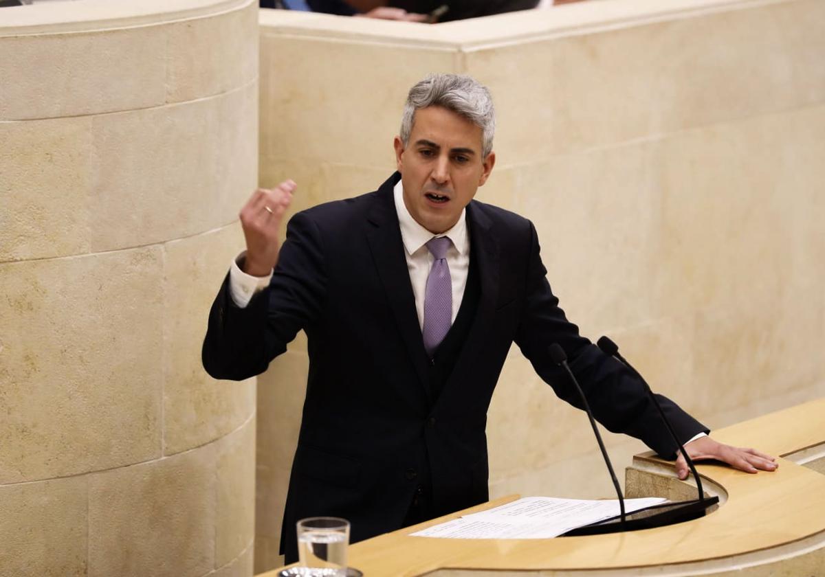 Pablo Zuloaga, en el tribuna.