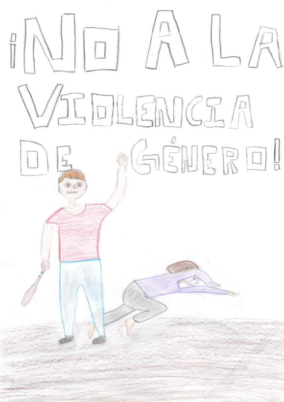 «No a la violencia de género». CEIP Pablo Picasso.