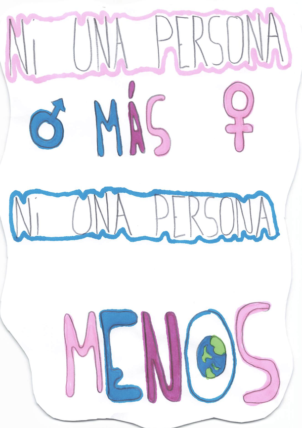 «Ni una personas más ni una menos». CEIP Pablo Picasso.