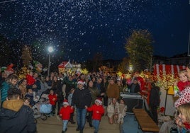 Inauguración de la Navidad del pasado año en Noja.