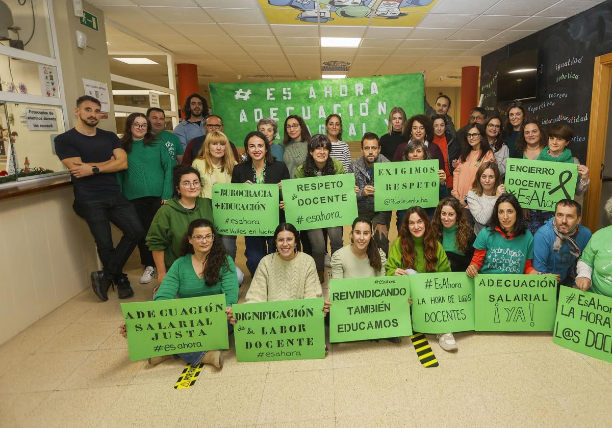 Los encierros docentes, en imágenes