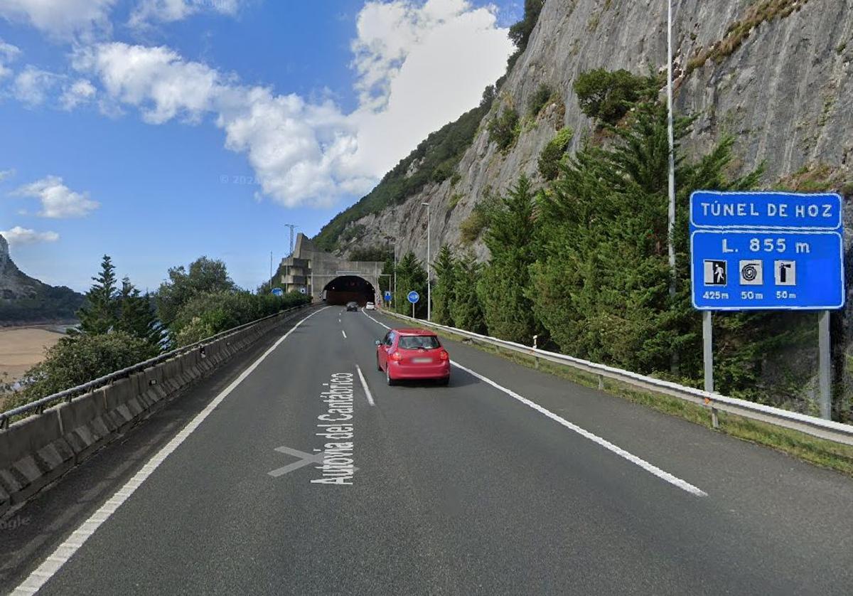 Imagen de archivo de la entrada del túnel de Hoz.