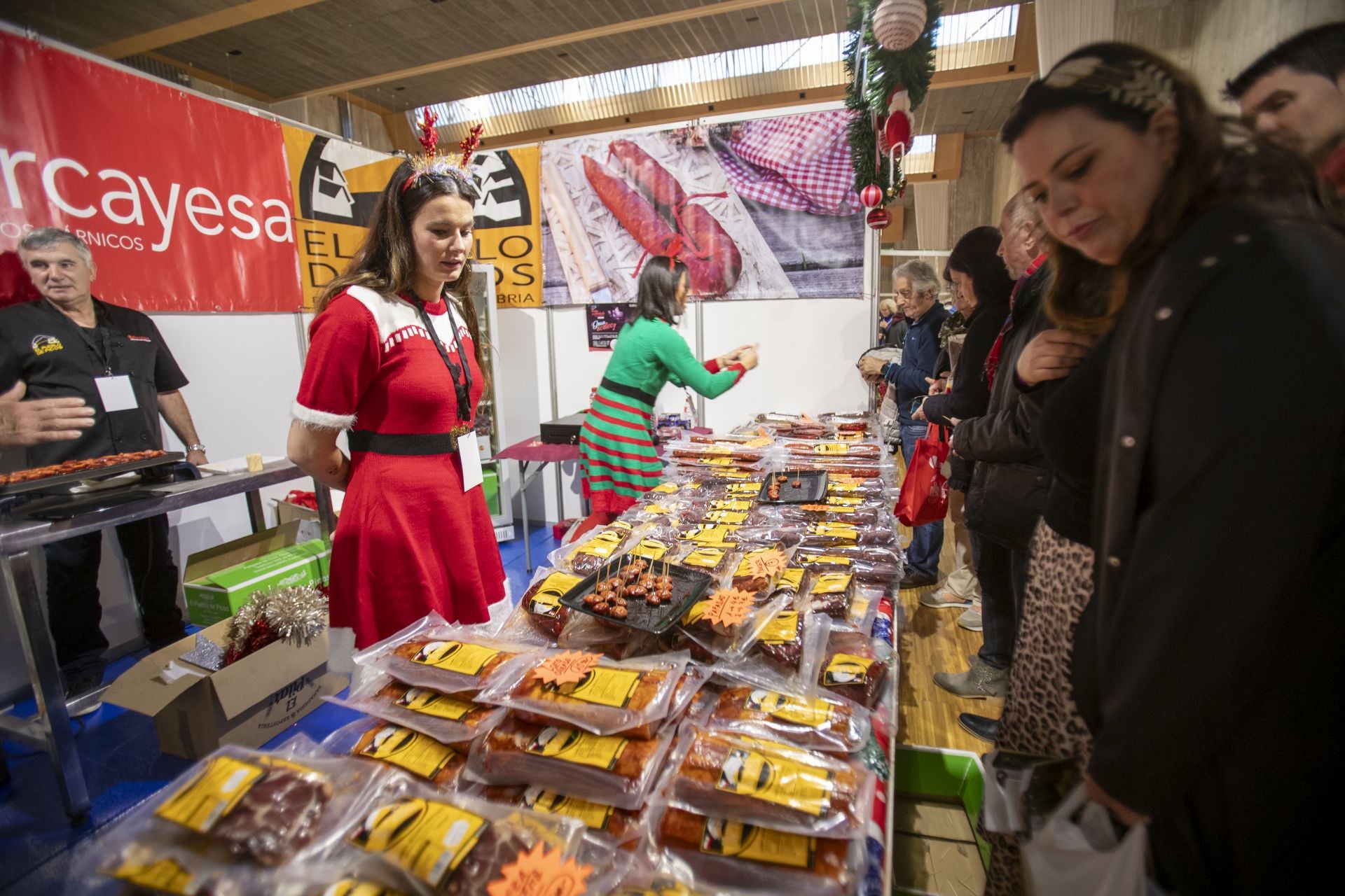 Uno de los puestos con los productos de Burgos, la provincia invitada este año a la Feria. 