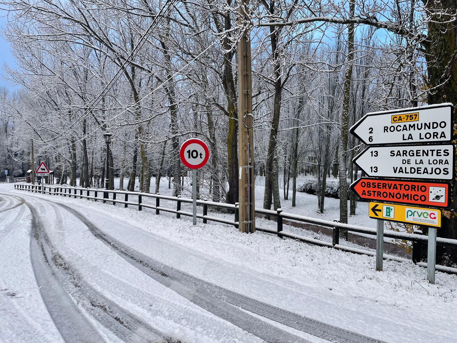 La circulación se complica en las zonas altas de Cantabria