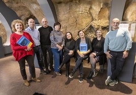 Ana Rubio, Jesús Ruiz, Eusebio Dohijo, Carmen de las Heras, Elena Sánchez-Moral, Pilar Fatás, Lucía Díaz-González y Alfredo Prada, investigadores.