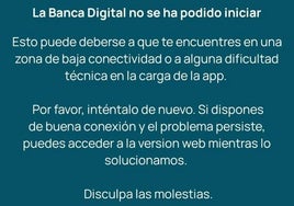 Caídos el servicio de pago y la banca digital de Unicaja