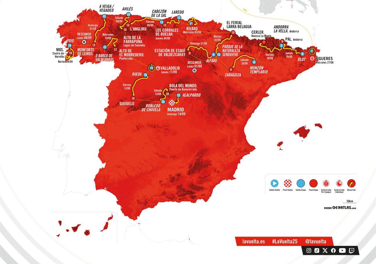 Laredo-Corrales y Cabezón-Angliru, etapas cántabras de la Vuelta