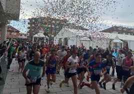 Carrera de San Sivestre en Noja en una pasada edición.