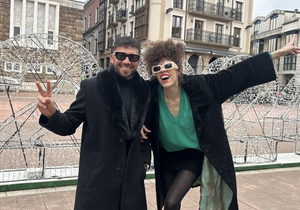 Santi Martino y Teresa Gareche, en Torrelavega.