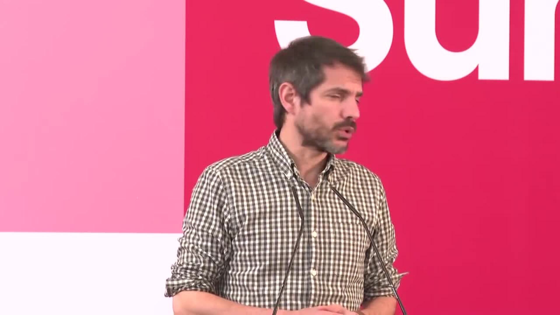 Sumar afirma que no "eludirán responsabilidades" del "mal resultado" en las gallegas