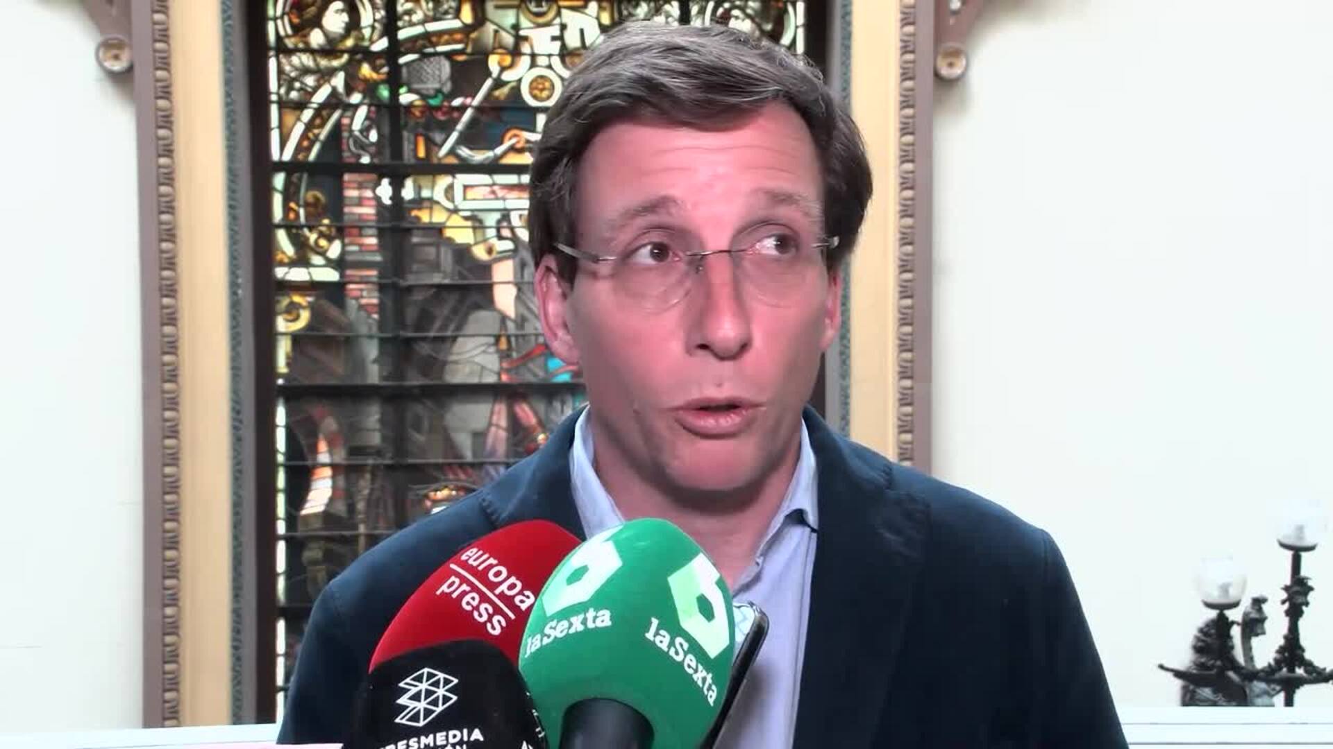 Almeida: Alejandro Fernández es el "mejor de los posibles" candidatos del PP para Cataluña