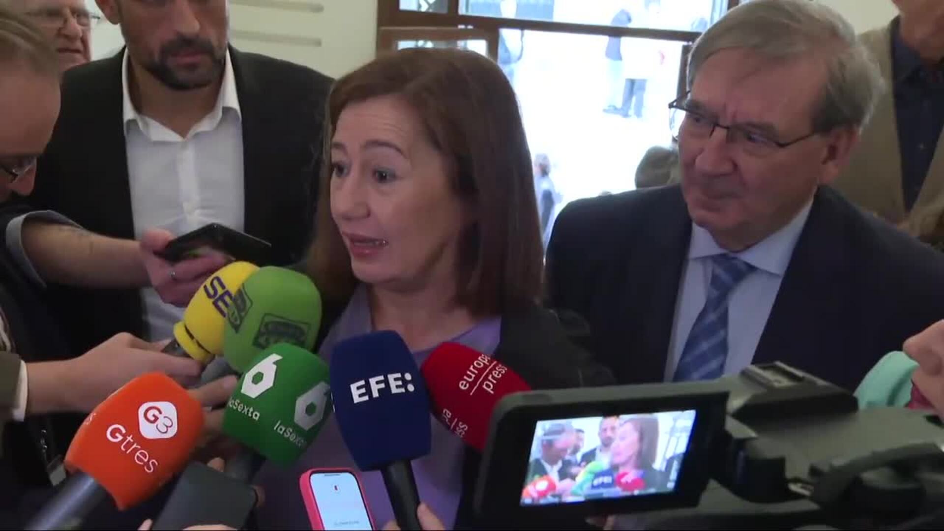 Armengol sobre el informe de la UCO: "Se va corroborando lo que yo dije en las comparecencias"