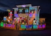 Una vivienda de Ganzo gana el concurso de luces de Navidad