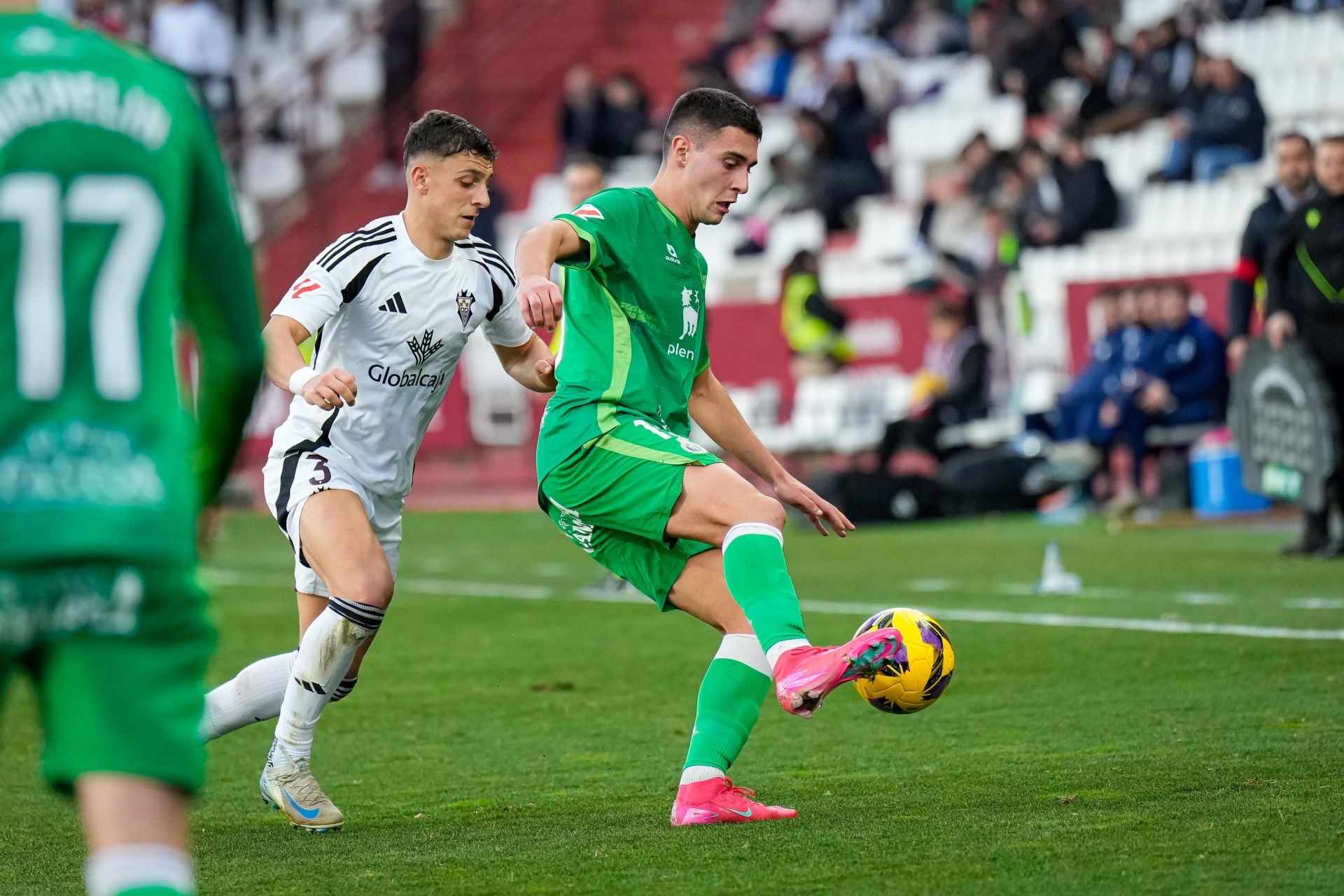 Jon Karrikaburu, ayer en el partido en el Carlos Belmonte